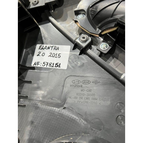 Forro Porta Traseira Esquerda Hyundai Elantra Gls 2.0 2014