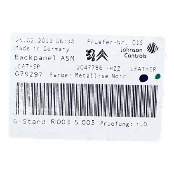 Acabamento Traseiro Banco Dianteiro Esquerdo Ds5 Thp 15